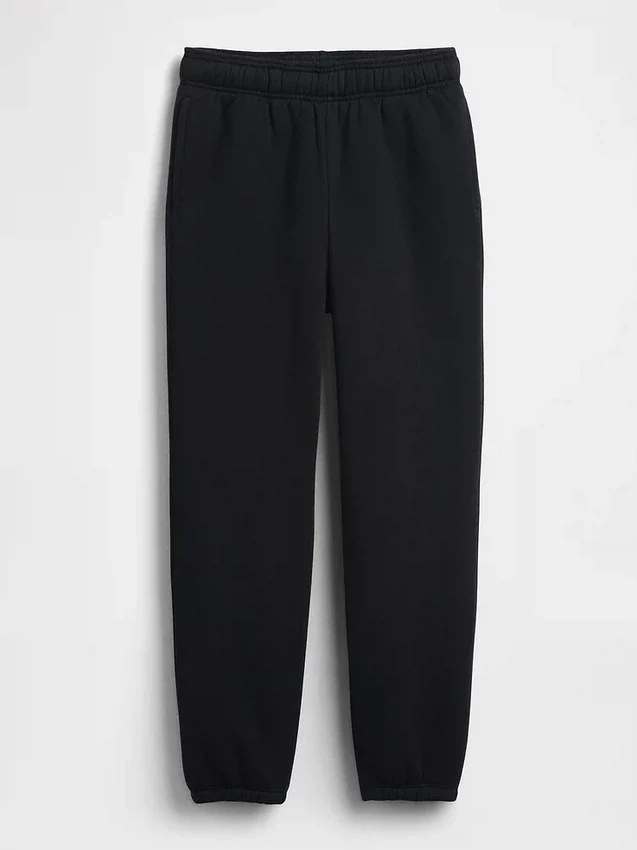 Pantalones de jogging holgados para niños con forro de sherpa