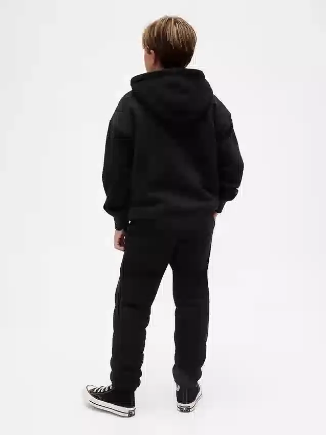Pantalones de jogging holgados para niños con forro de sherpa