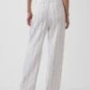 Pantalones de mezcla de lino de talle alto 365