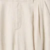 Pantalones de mezcla de lino de talle alto 365