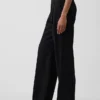 Pantalones de mezcla de lino de talle bajo 365