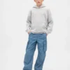Pantalones de mezclilla holgados tipo cargo para niños