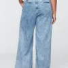 Pantalones de mezclilla plisados ultrasuaves de talle alto 365