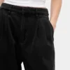 Pantalones de mezclilla plisados ultrasuaves de talle alto 365
