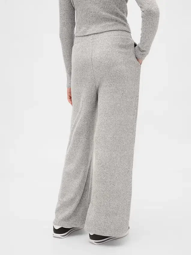 Pantalones de pierna ancha con costuras acanaladas Softspun para niños
