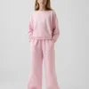 Pantalones de pierna ancha de gasa de algodón para niños