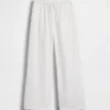 Pantalones de pierna ancha de gasa de algodón para niños