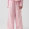 Pantalones de pierna ancha de gasa de algodón para niños