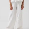 Pantalones de pierna ancha de gasa de algodón para niños