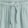 Pantalones de pierna ancha de gasa de algodón para niños