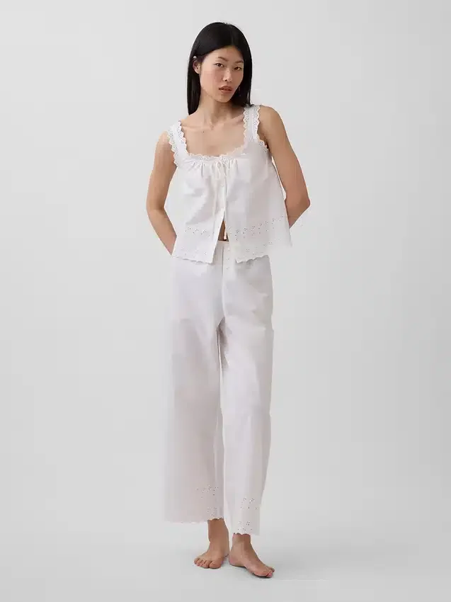 Pantalones de pijama bordados