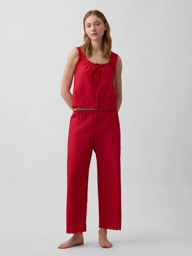 Pantalones de pijama bordados