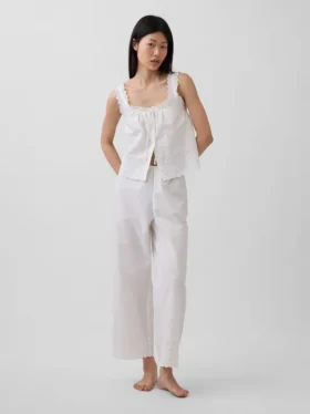 Pantalones de pijama bordados