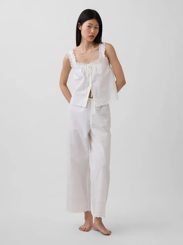 Pantalones de pijama bordados