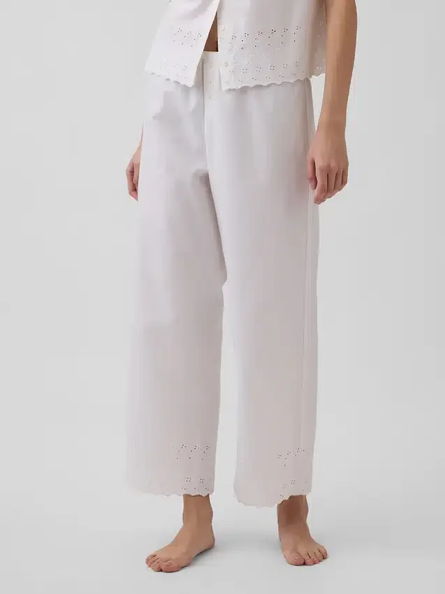 Pantalones de pijama bordados