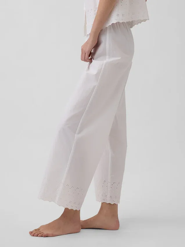 Pantalones de pijama bordados