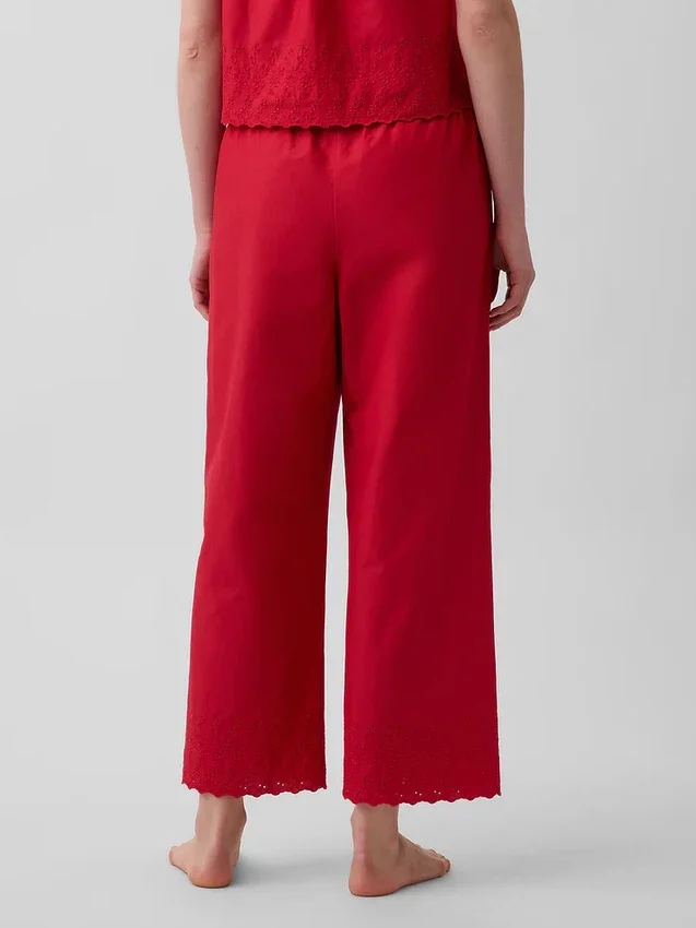Pantalones de pijama bordados