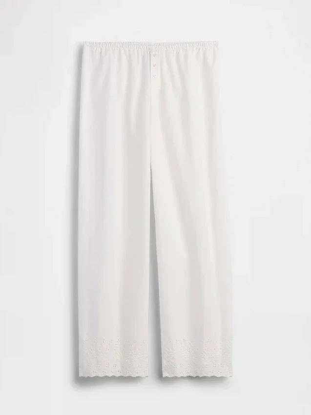 Pantalones de pijama bordados