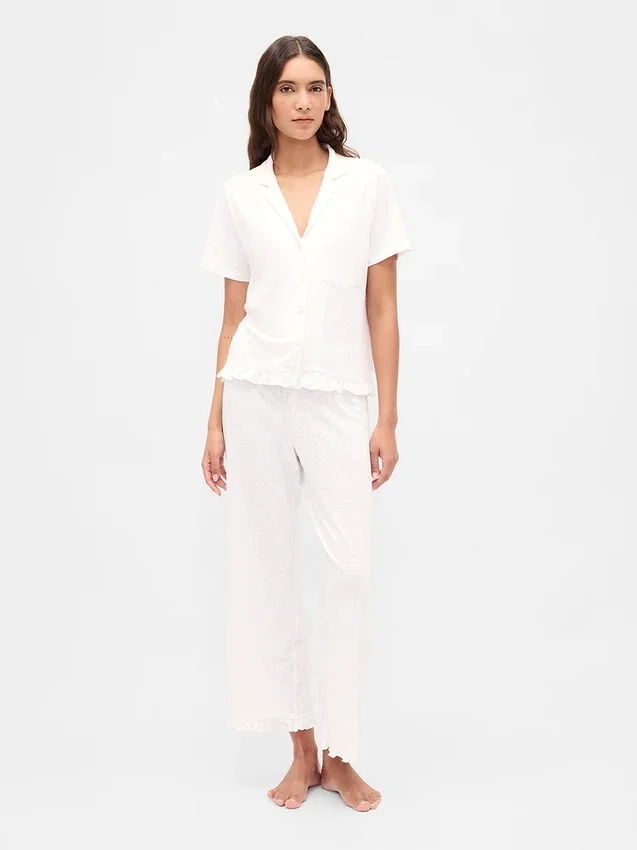 Pantalones de pijama con volantes
