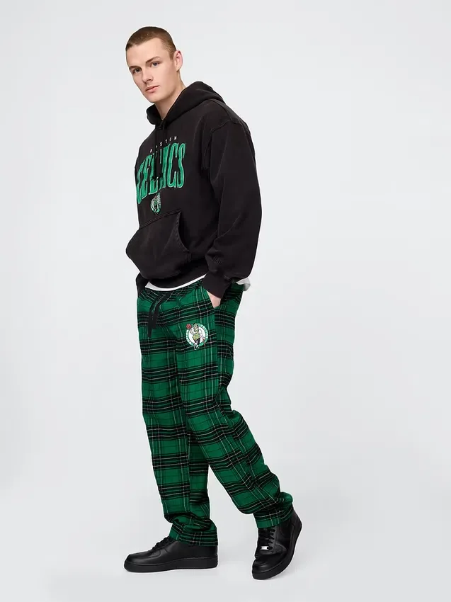 Pantalones de pijama de franela de los Boston Celtics de la NBA
