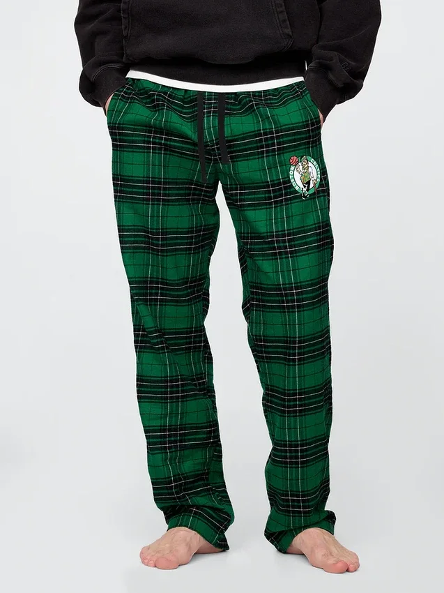 Pantalones de pijama de franela de los Boston Celtics de la NBA