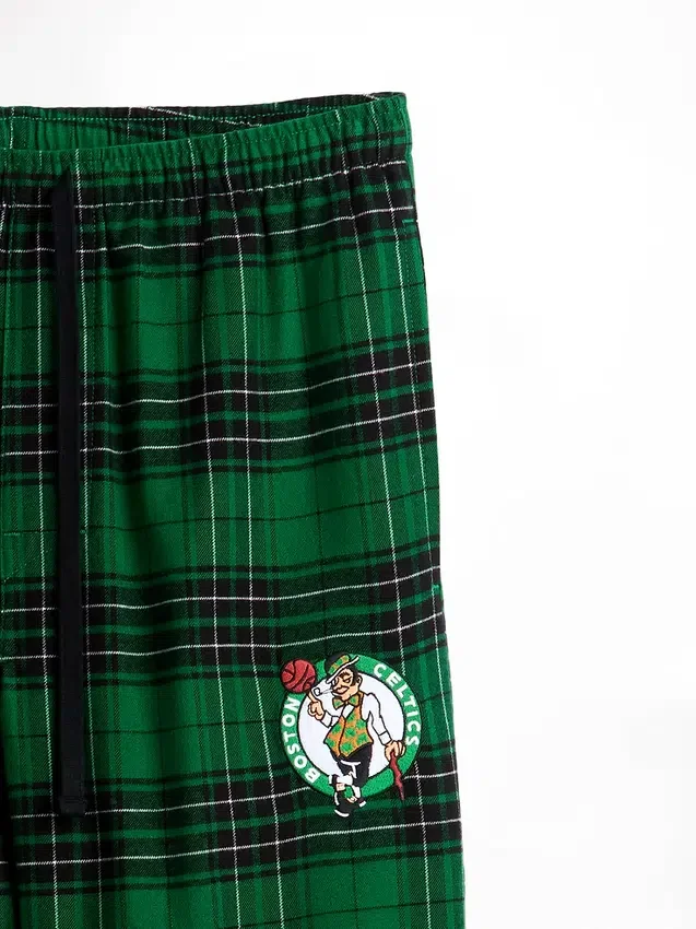 Pantalones de pijama de franela de los Boston Celtics de la NBA