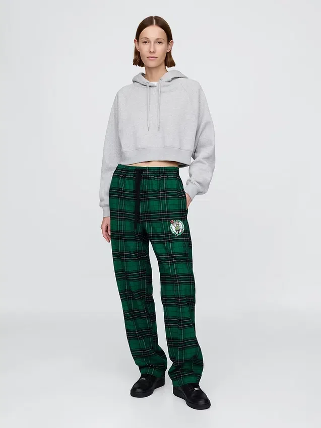 Pantalones de pijama de franela de los Boston Celtics de la NBA