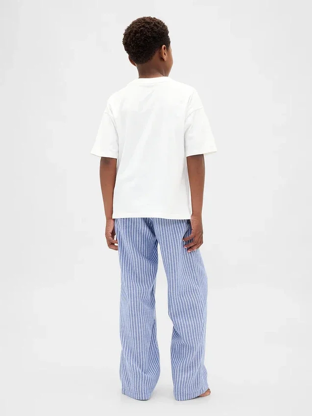 Pantalones de pijama de franela reciclada para niños