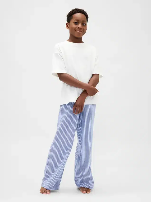 Pantalones de pijama de franela reciclada para niños