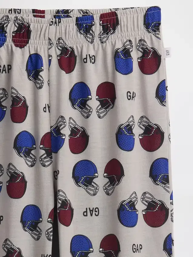 Pantalones de pijama de fútbol con logo reciclados para niños