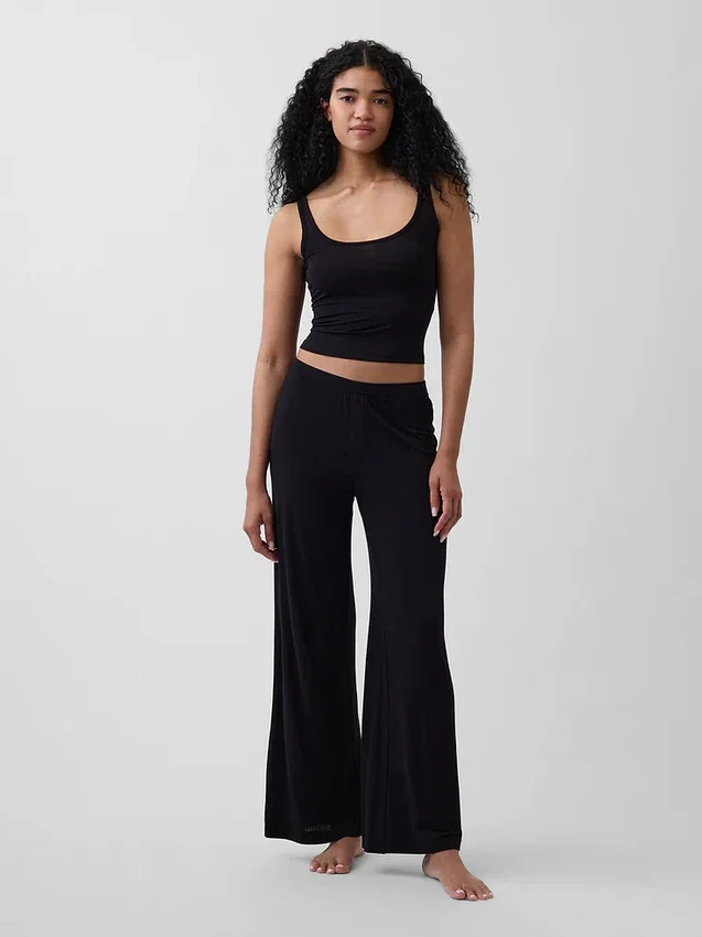 Pantalones de pijama de modal acanalado ultra suave