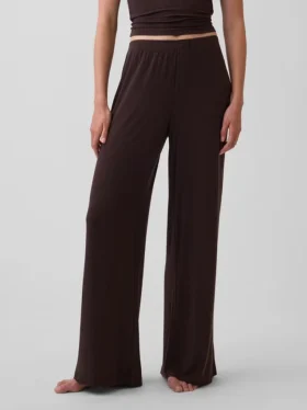 Pantalones de pijama de modal acanalado ultra suave