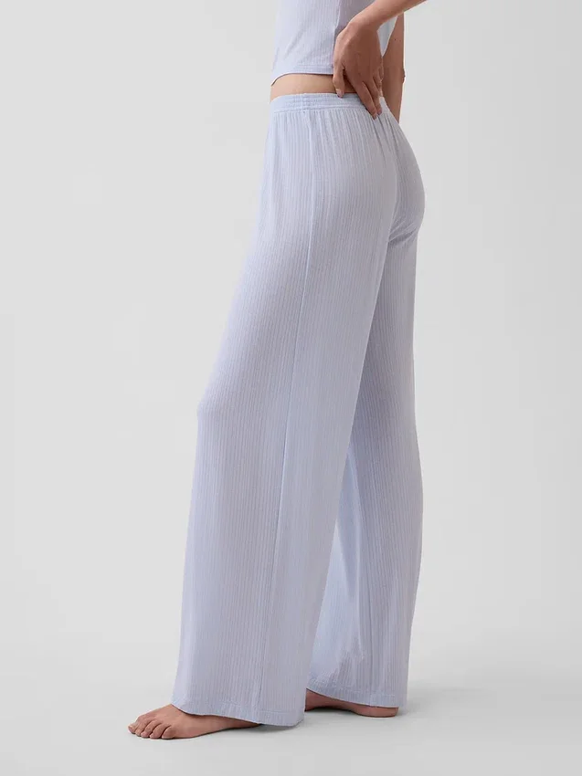 Pantalones de pijama de modal acanalado ultra suave