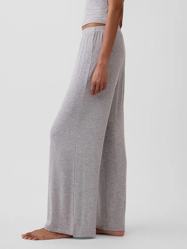 Pantalones de pijama de modal acanalado ultra suave