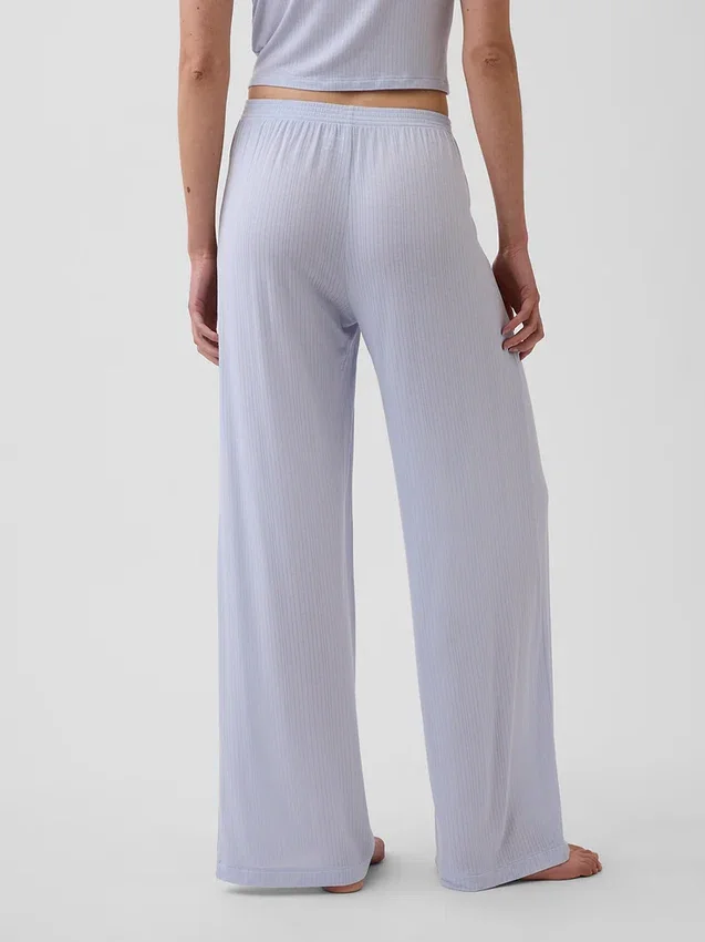 Pantalones de pijama de modal acanalado ultra suave