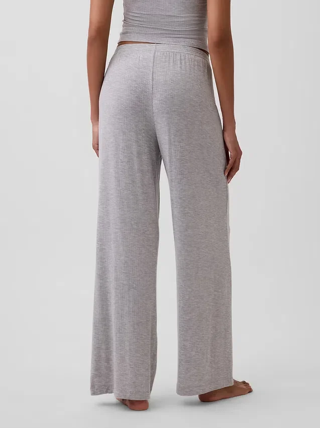 Pantalones de pijama de modal acanalado ultra suave