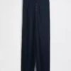 Pantalones de pijama de pierna ancha con costuras en mini