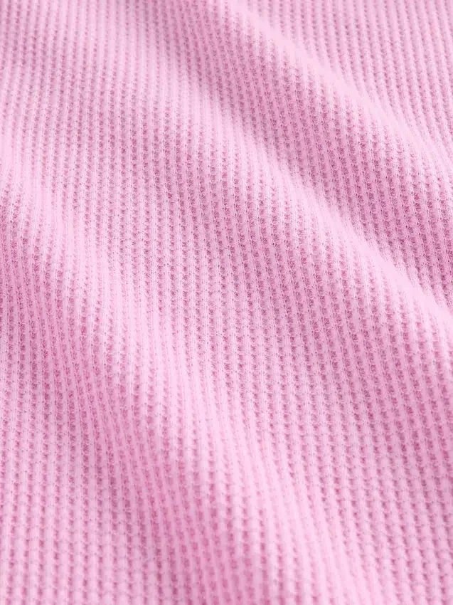 Pantalones de pijama de pierna ancha con tejido tipo waffle