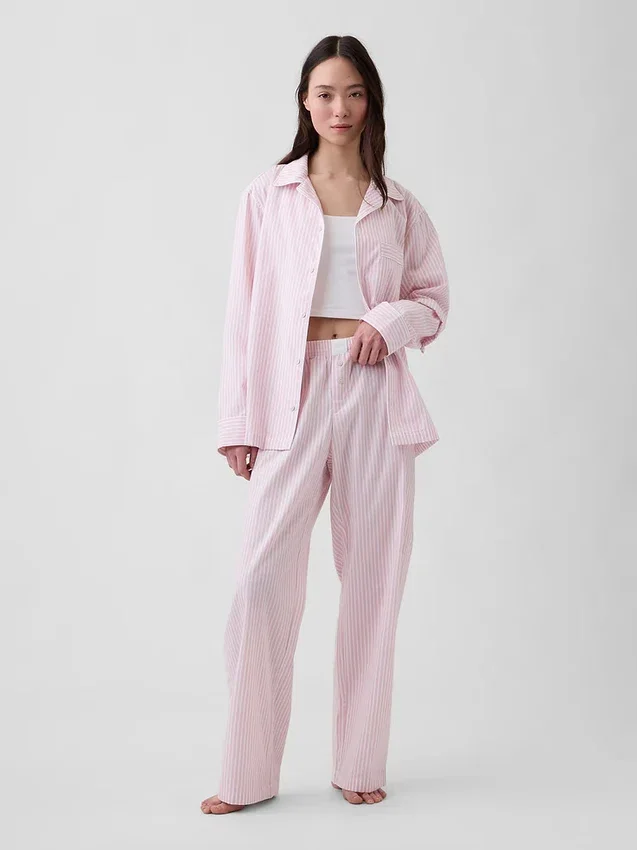 Pantalones de pijama de popelín