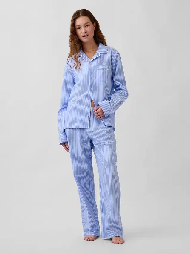 Pantalones de pijama de popelín