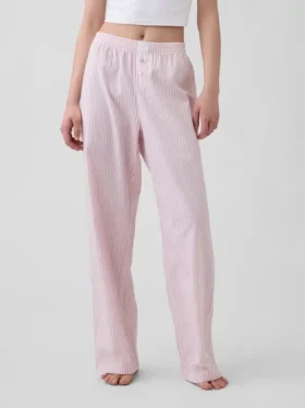 Pantalones de pijama de popelín