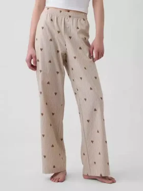 Pantalones de pijama de popelín
