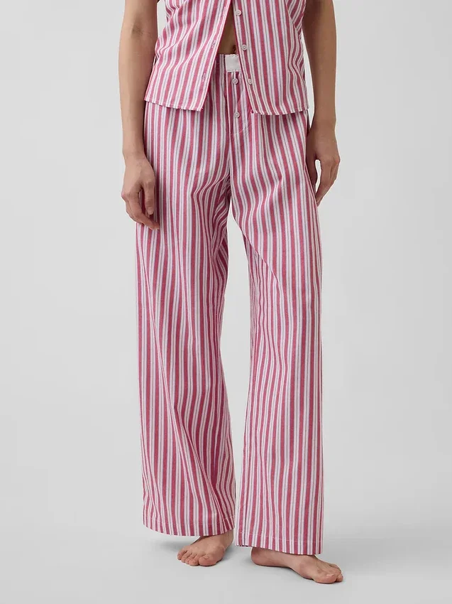 Pantalones de pijama de popelín