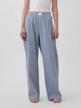 Pantalones de pijama de popelín