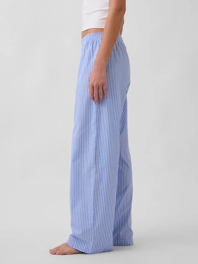 Pantalones de pijama de popelín