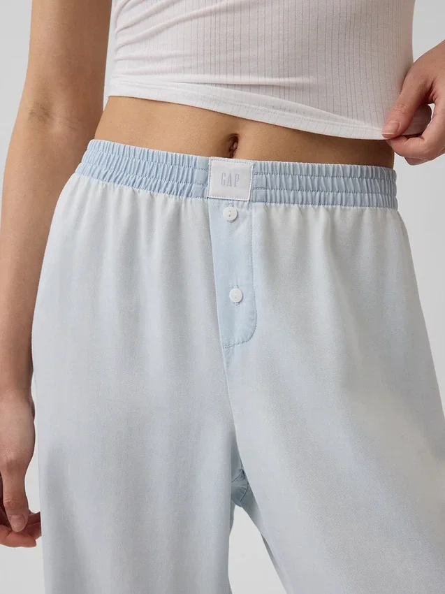 Pantalones de pijama de popelín
