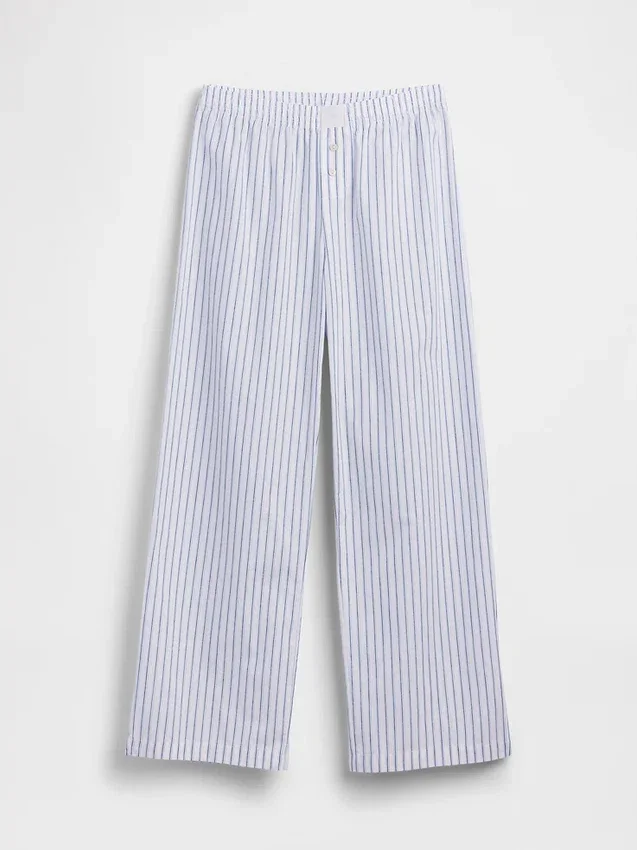 Pantalones de pijama de popelín