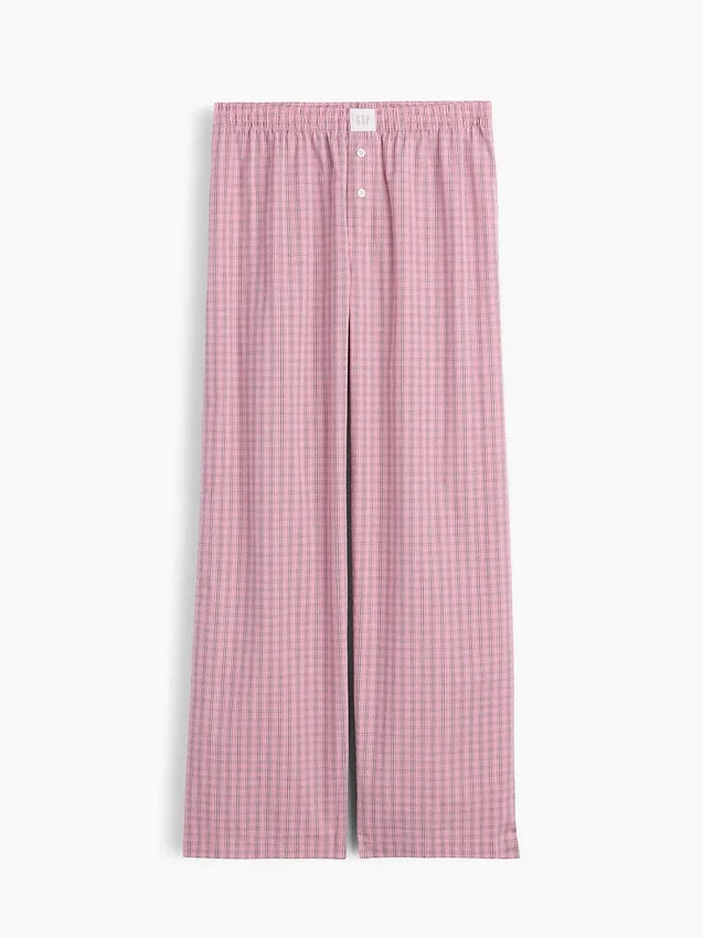 Pantalones de pijama de popelín