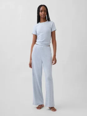Pantalones de pijama de punto pointelle
