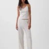 Pantalones de pijama de punto pointelle